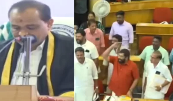 ജയിലിലുള്ള കൗൺസിലർ സു​ഗതന് ആറുമാസം അവധി നൽകി മേയർ; പ്രതിഷേധം ഉയരുന്നതിനിടെ യോ​ഗം അവസാനിപ്പിച്ചു