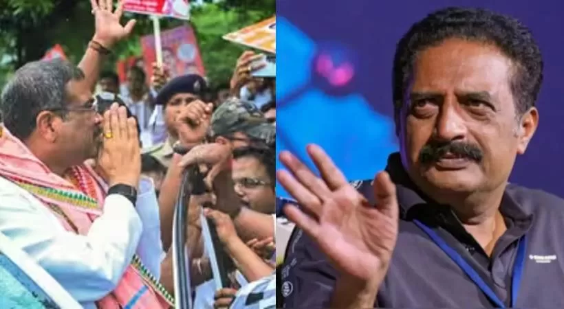 Prakash Raj Criticises BJP Welcome for Dharmendra Pradhan