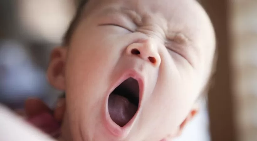 yawning