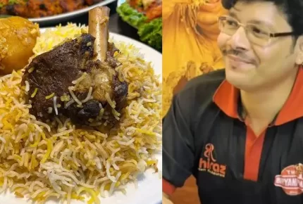 45 മിനിറ്റിൽ 5 പ്ലേറ്റ് മട്ടൺ ബിരിയാണി അകത്താക്കി! ഇനി ജീവിതകാലം മുഴുവൻ ഫ്രീയായി ബിരിയാണി കഴിക്കാം
