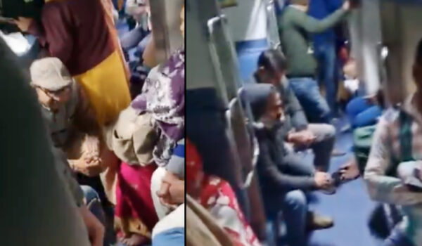 എസി കോച്ചാണ് പോലും; ചൂടന്‍ ചര്‍ച്ചയായി തിങ്ങിനിറഞ്ഞ എസി കമ്പാര്‍ട്ട്‌മെന്റ് ദൃശ്യങ്ങള്‍, കൈമലർത്തി റെയില്‍വേയും