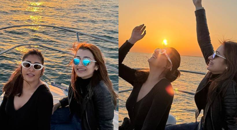 trisha + nayanthara cuise pics viral
