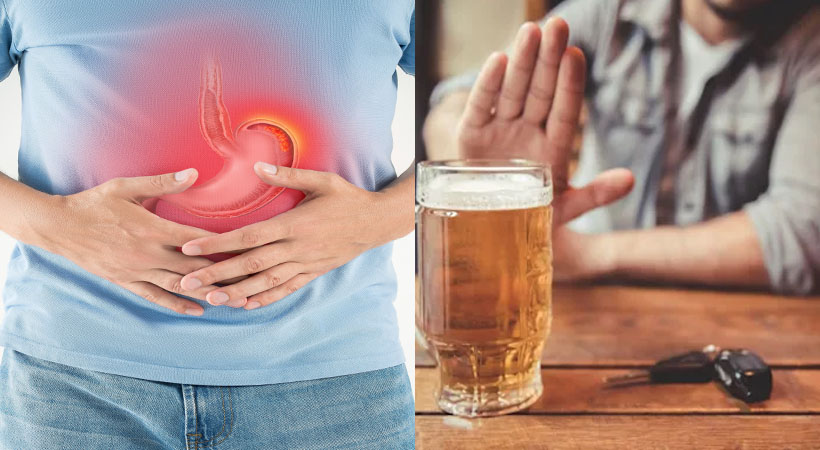 Stomach pain after drinking alcohol