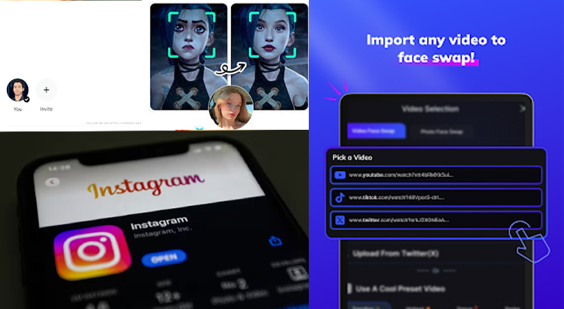face swap in instagram