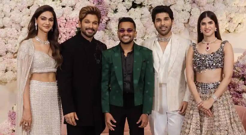 Basil Joseph at Allu Sirish wedding