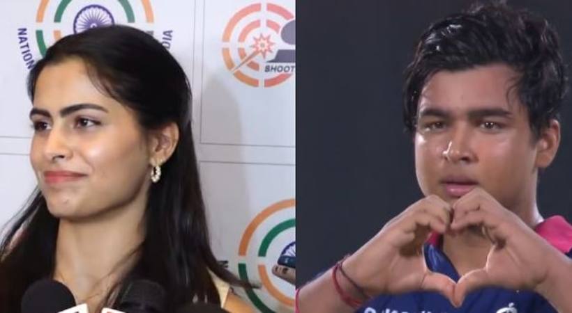 manu bhakar and vaibhav sooryavanshi