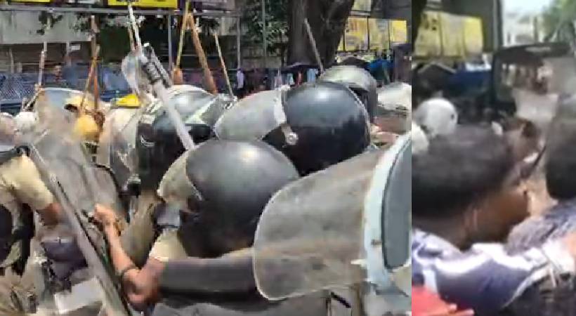 നീറ്റ് ചോദ്യപേപ്പർ ചോർച്ച: സംസ്ഥാനത്തുടനീളം എസ്എഫ്ഐ പ്രതിഷേധം; പൊലീസിന്റെ ലാത്തിച്ചാർജും ജലപീരങ്കിയും