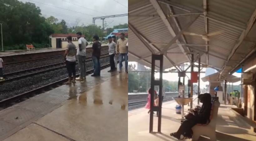 Manjeshwar railway station train accident