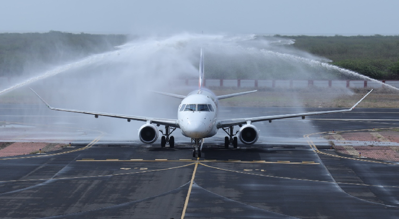 adani airport new flight