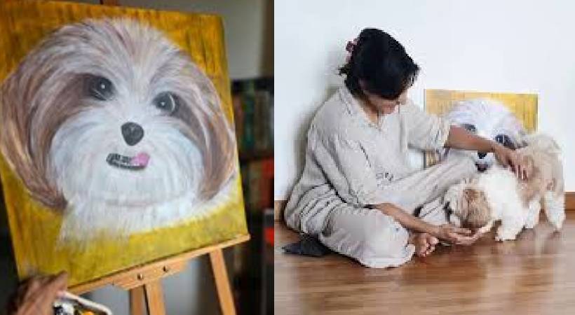 manju warrier paiting